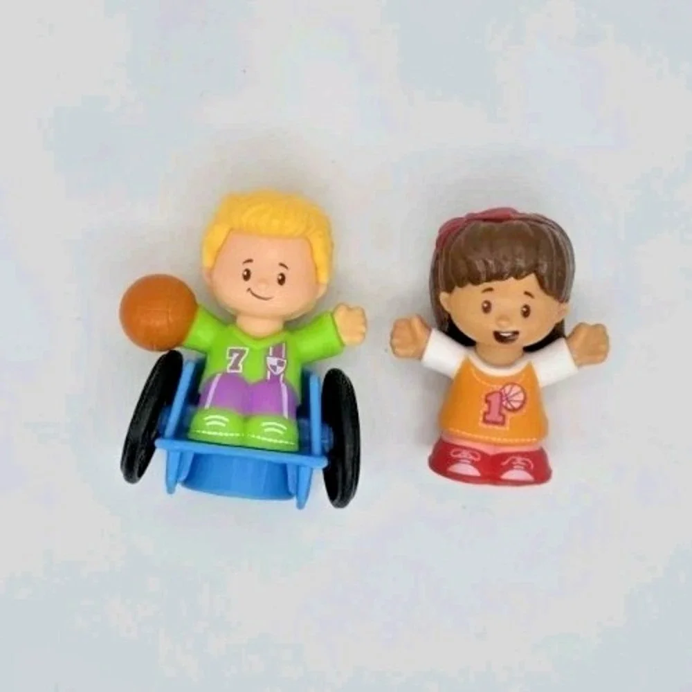 Fisher Price Little People Sports‎ Figures Basketball Players Wheelchair Player